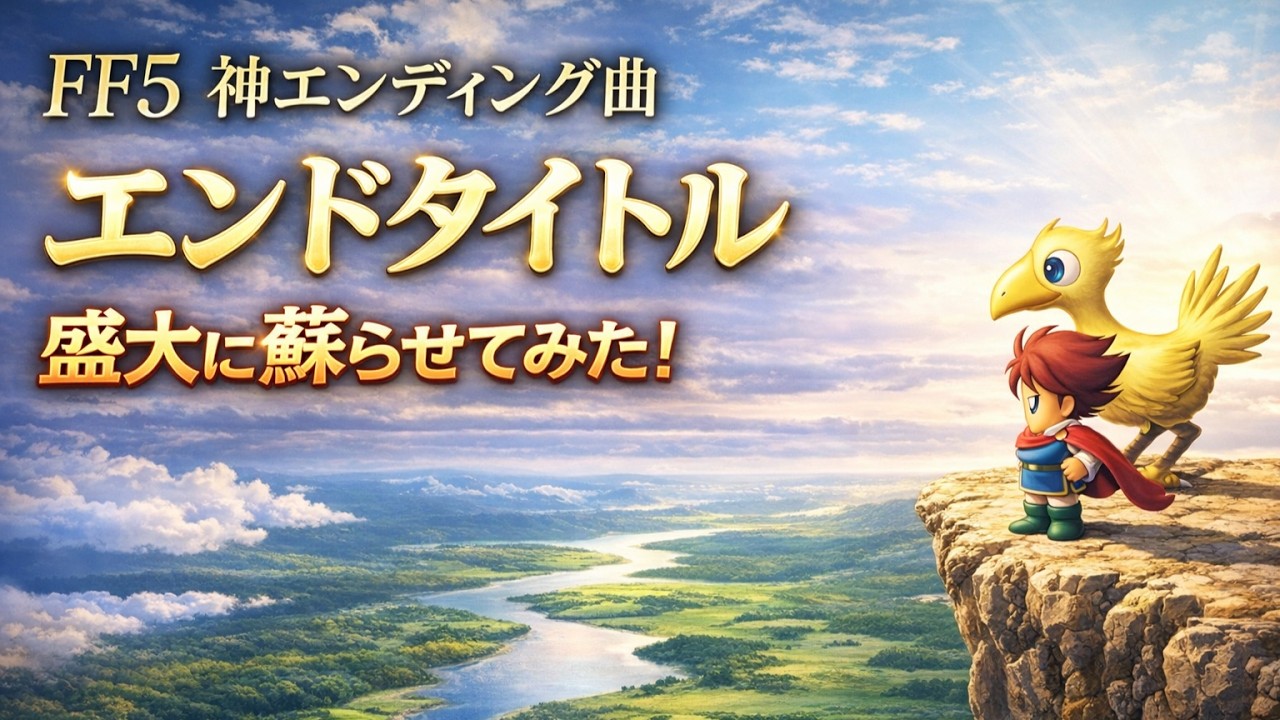 FF5の神エンディング曲「エンドタイトル」盛大に甦らせてみた