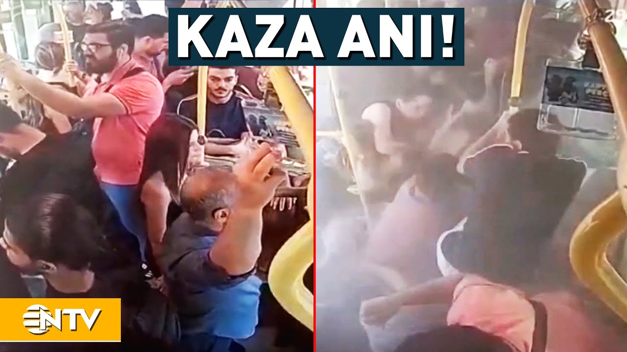 Küçükçekmece'deki 50 Kişinin Yaralandığı Metrobüs Kazasında, Olay Anına Ait Yeni Görüntüler! | NTV