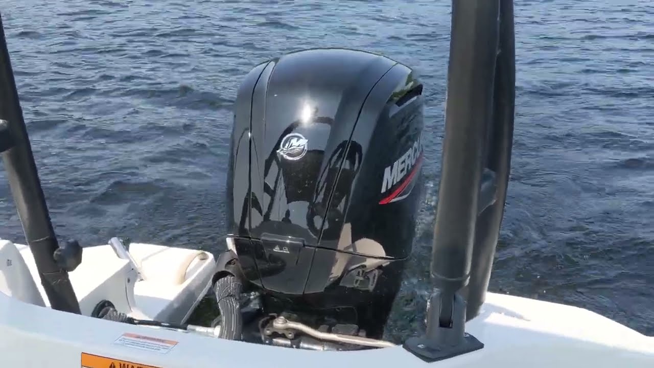 90 hp Mercury accelerating to full speed
