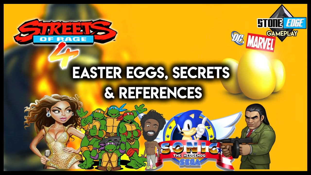Streets Of Rage 4 - Easter Eggs, Secrets & References [SoR4]
