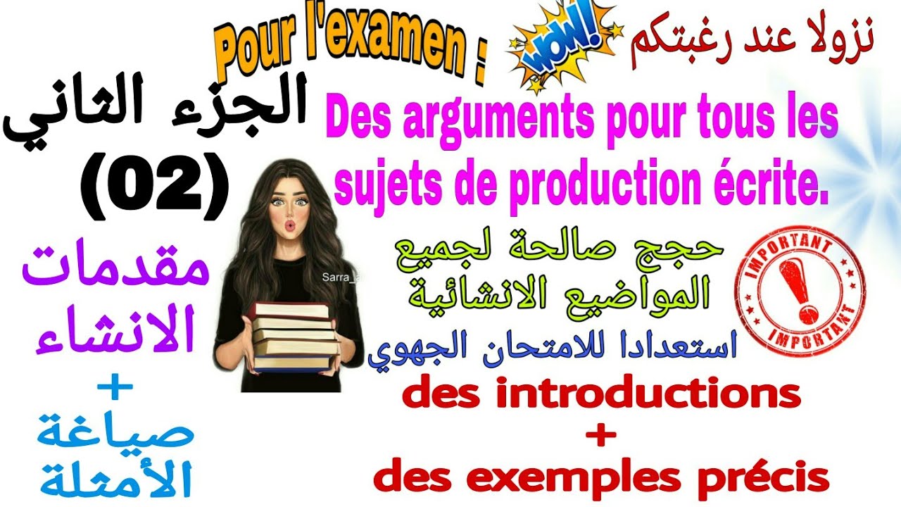 Des arguments pour tous les sujets-partie 2-texte argumentatif#introduction#des exemples précis