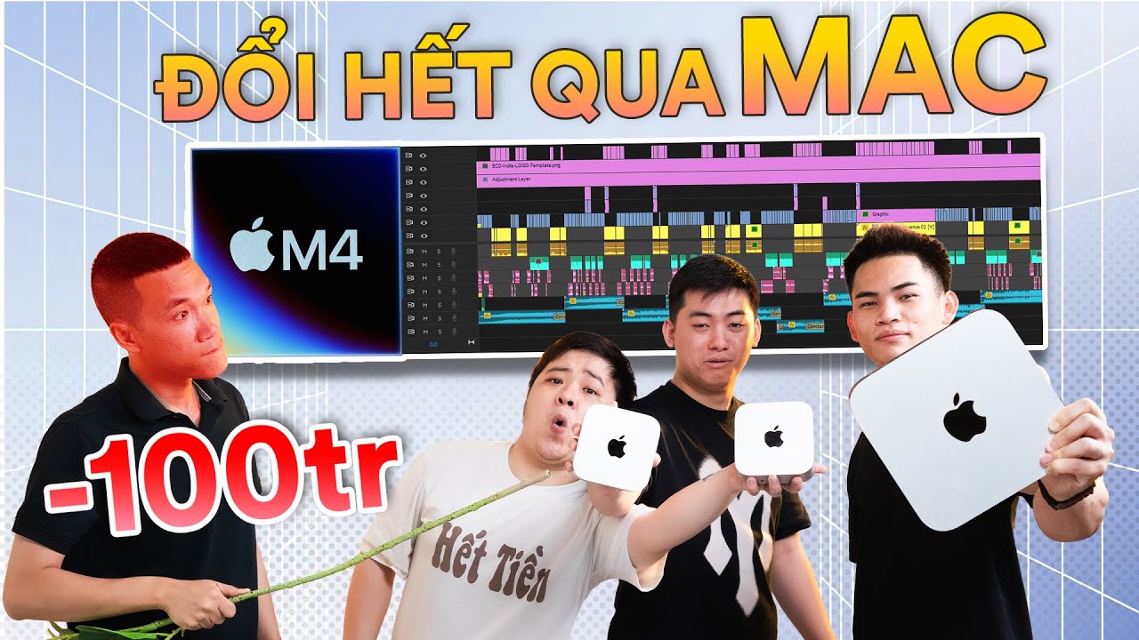 Âm 100 triệu vì editor Vật Vờ đòi đổi sang dùng Mac mini: yêu cầu lương giữ nguyên, video x2