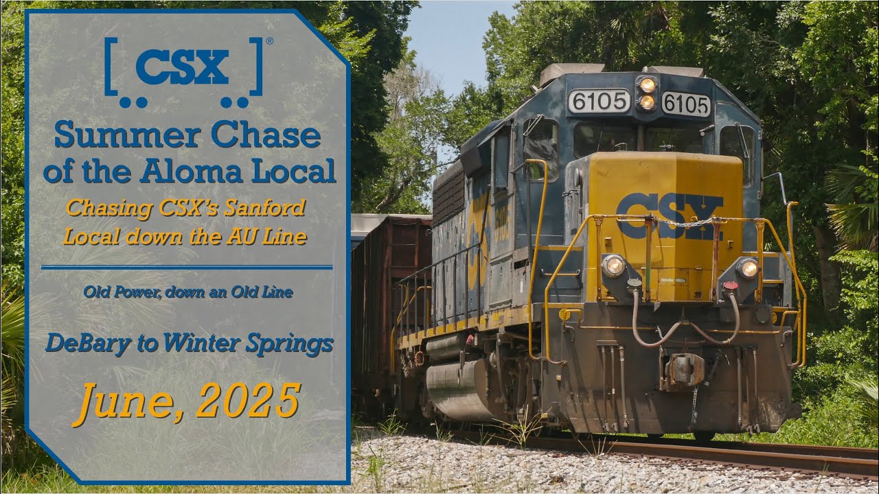 Summer Chase of CSX's Aloma Local - Central Florida Railfanning