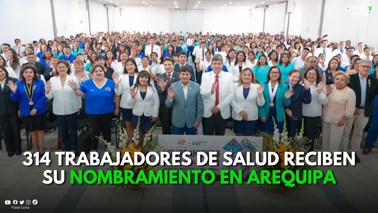 Arequipa: Más de 300 trabajadores del sector salud logran su nombramiento  - 2026