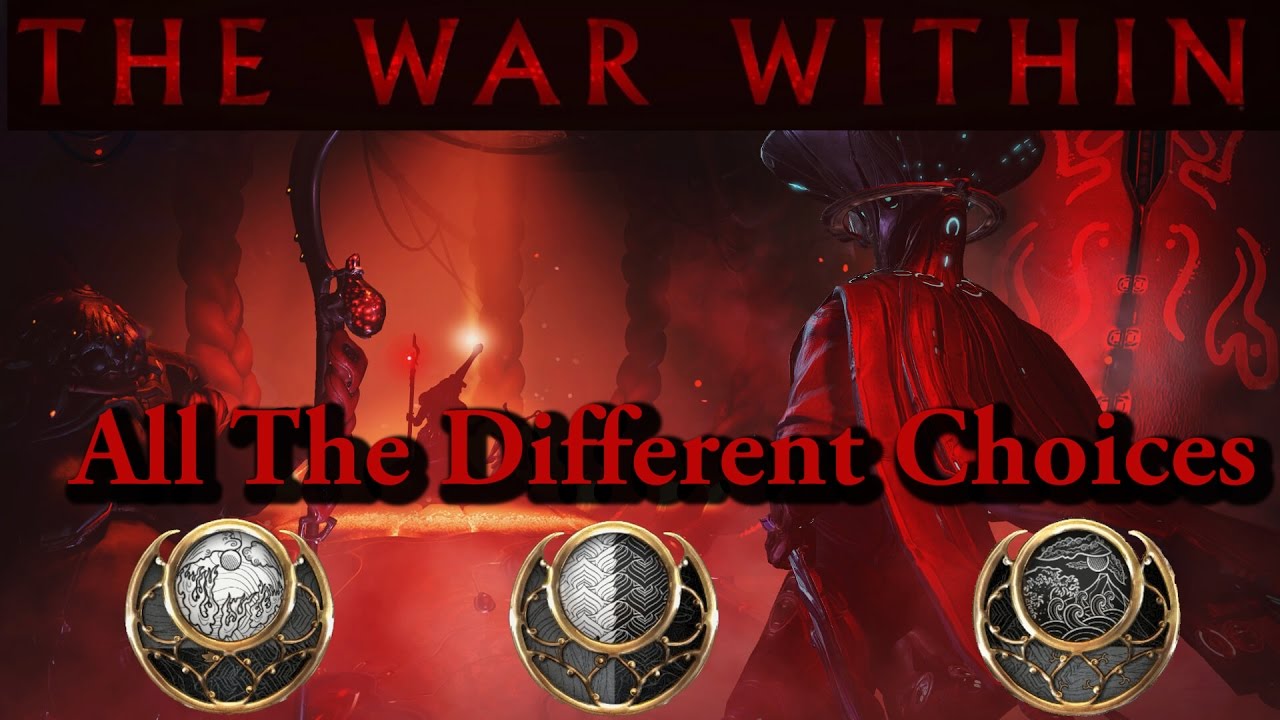 Warframe | The War Within Quest | All The Different Dialogue Choices (Sun/Neutral/Moon)