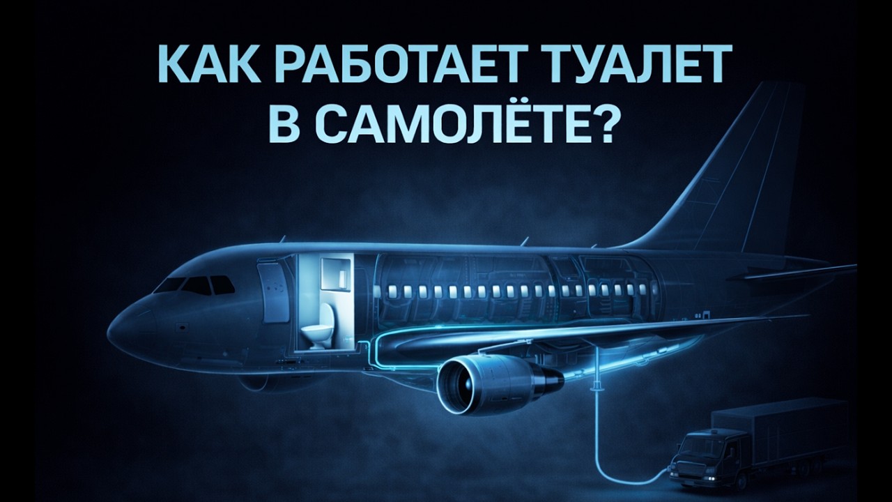 Туалет в самолёте: вакуум, давление и «голубой лед»