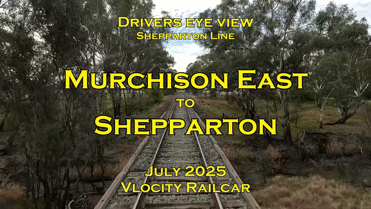Drivers eye view, Murchison East to Shepparton, VL, Jul 2025
