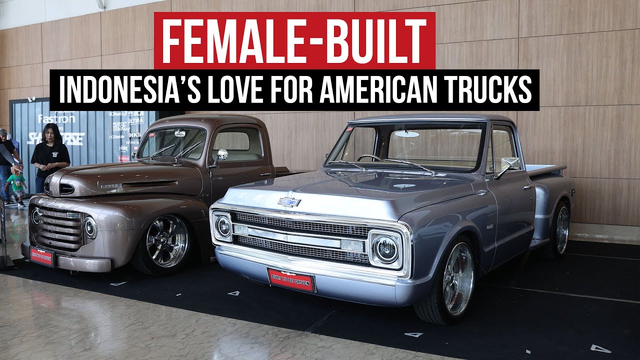 Classic American trucks converted to RHD in Indonesia