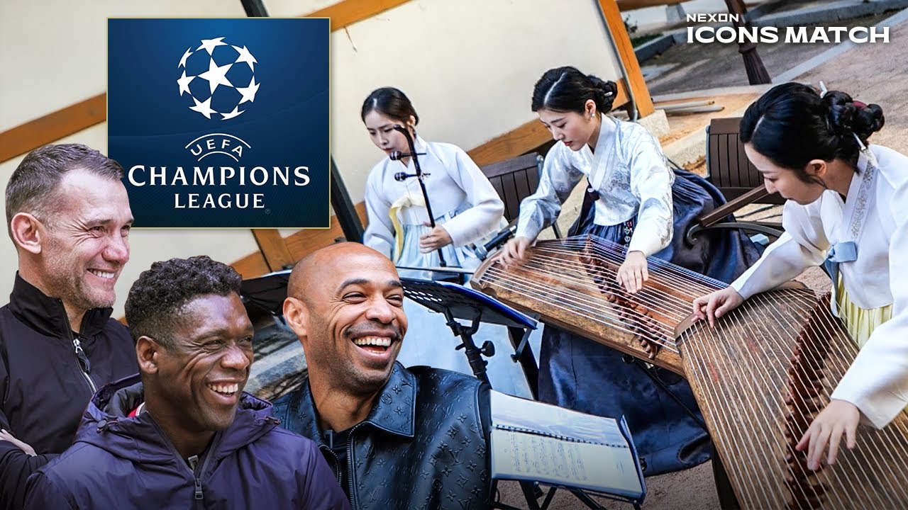 Henry, Seedorf, Shevchenko love to listen Champions League Song KOREAN STYLE!