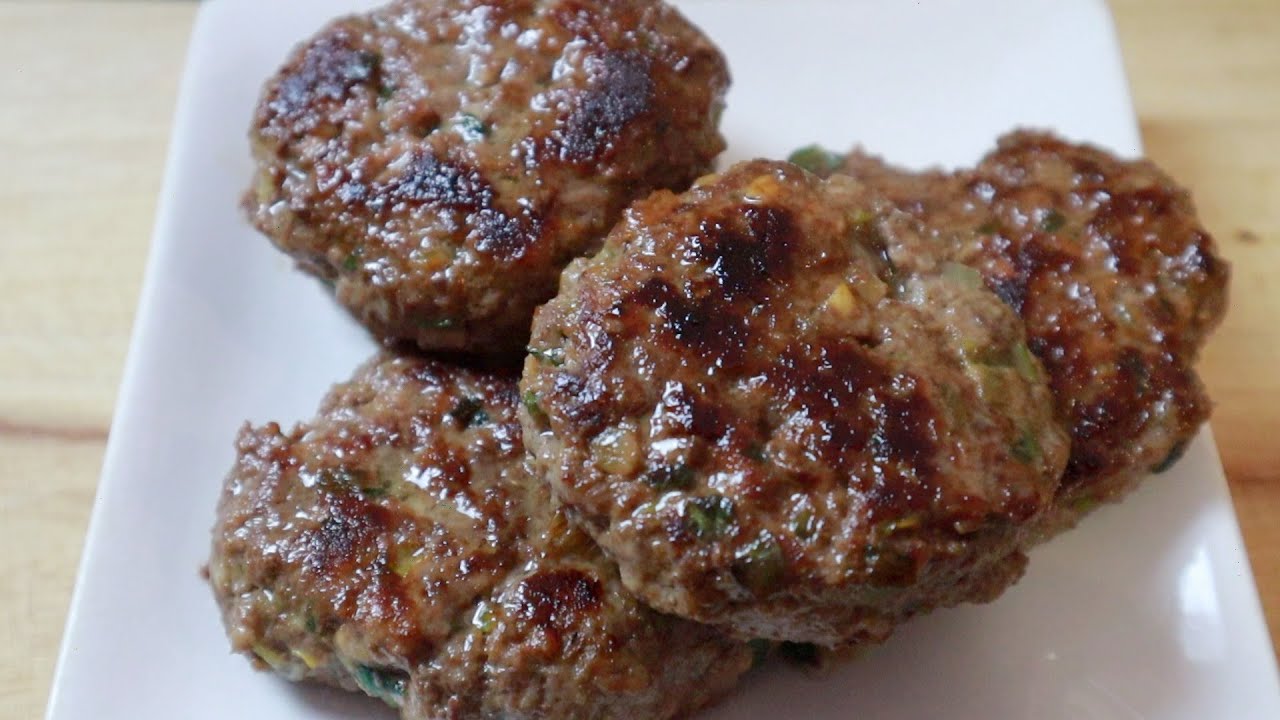 Korean hamburger steak, Tteok-Galbi (떡갈비), recipe
