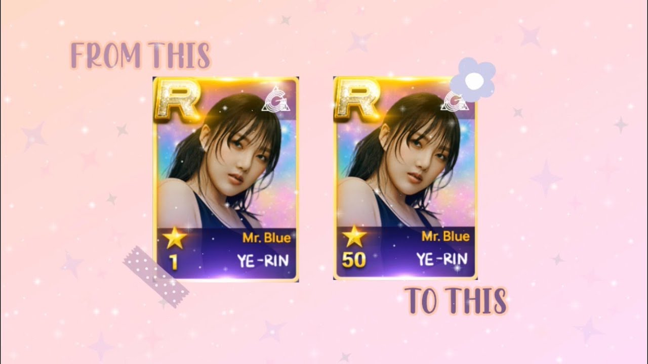 rating up yerin prism card R1 to R50 ✩ superstar gfriend
