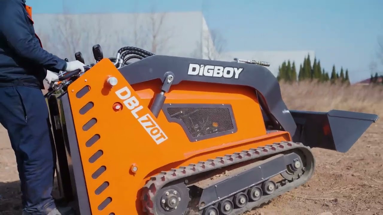 Powerful Mini Skid Steer: The DIG - BOY  770T | Compact Utility Loader Demo
