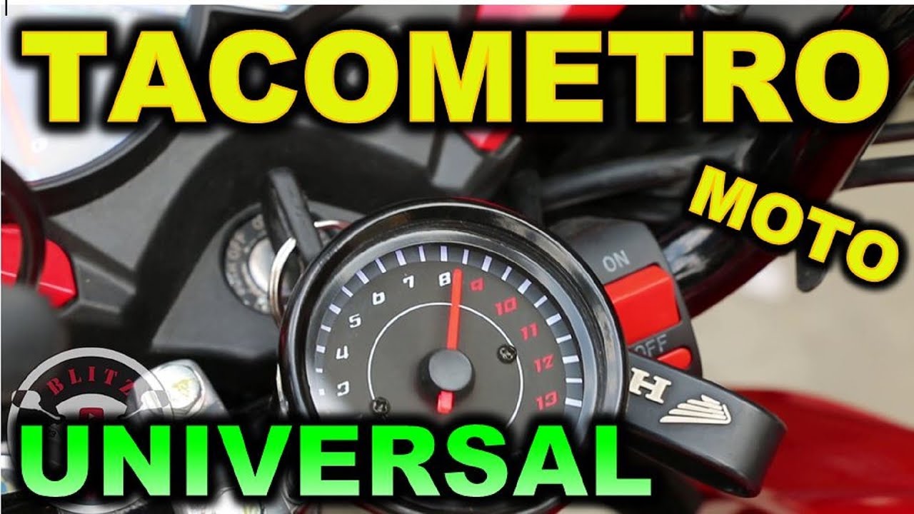 TACOMETRO UNIVERSAL PARA MOTOS