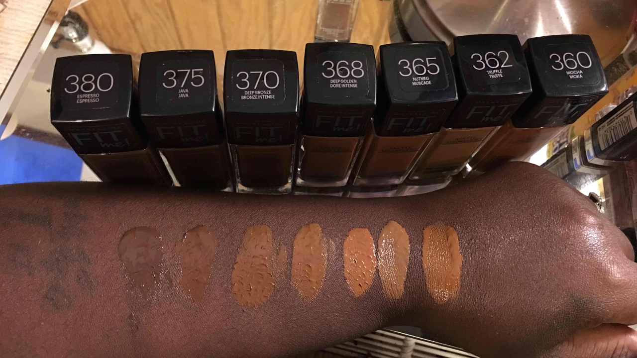Maybelline fit me matte poreless shade extensions!!!!
