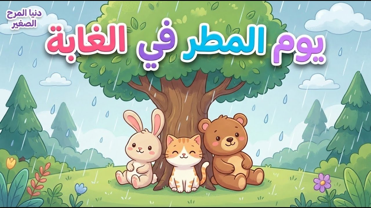 🌧️ يوم المطر في الغابة🌙 حدوتة قبل النوم للأطفال