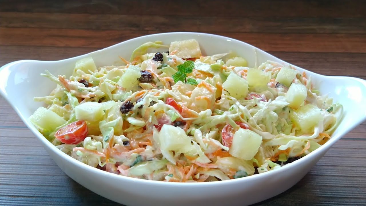 🔥 SALADA DE REPOLHO COM ABACAXI CREMOSO ❤️ Simoniramos