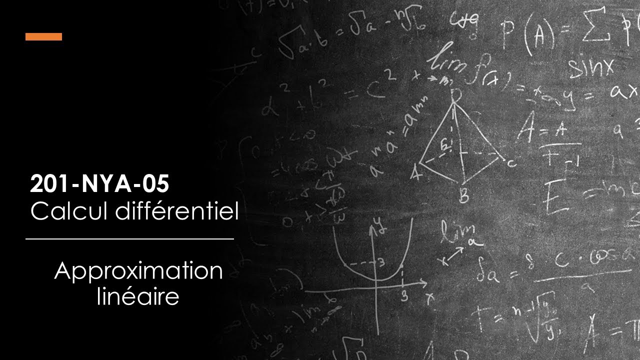 Chapitre 4 - 4.4 Approximation linéaire
