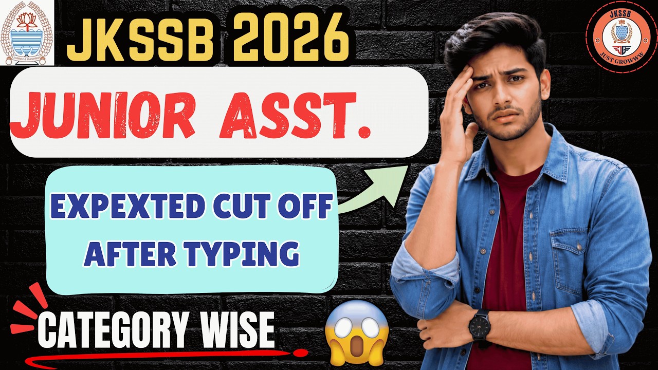JKSSB Junior Assistant 2026 Expected Final Cut Off After Typing Test | Category Wise Analysis #jkssb