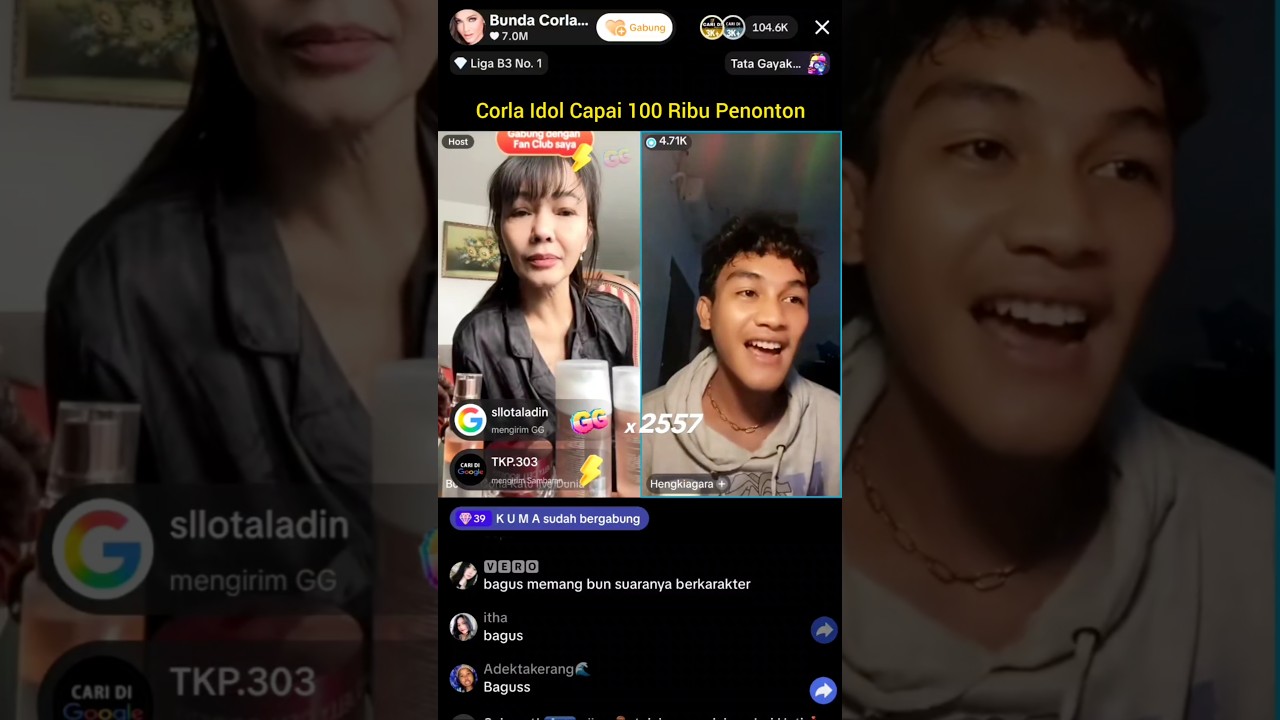 Live Corla Idol Capai 100 Ribu Penonton #corlalive #corlaidol #corlamencaribakat #glenfredly