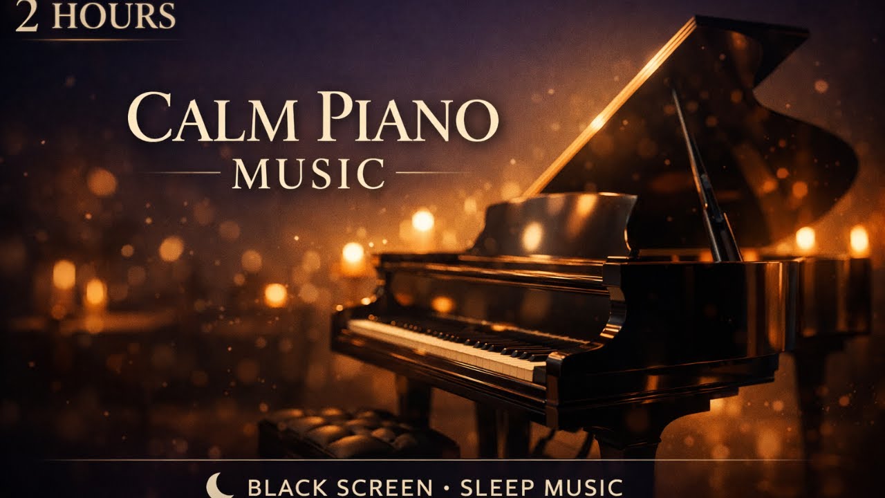 Calm Piano sound for deep Sleep / Black Screen