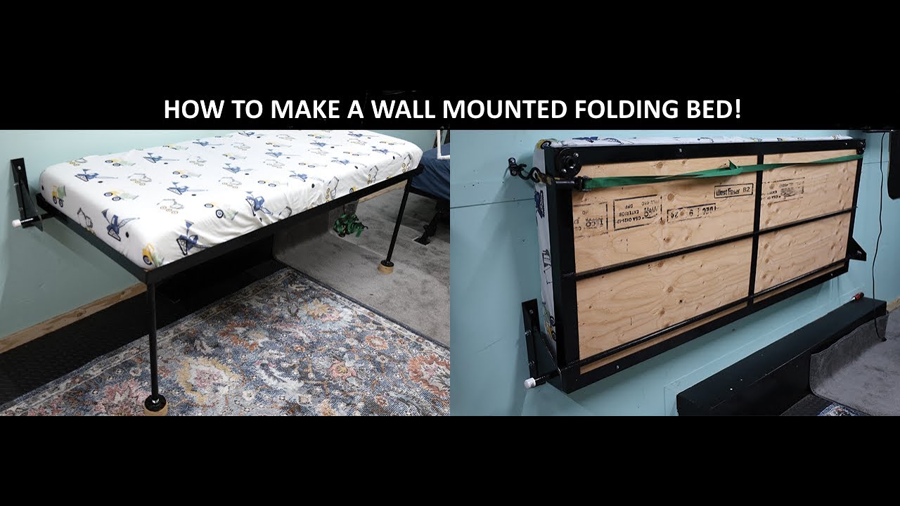 How to make a wall mounted Bed in a Cargo Trailer!