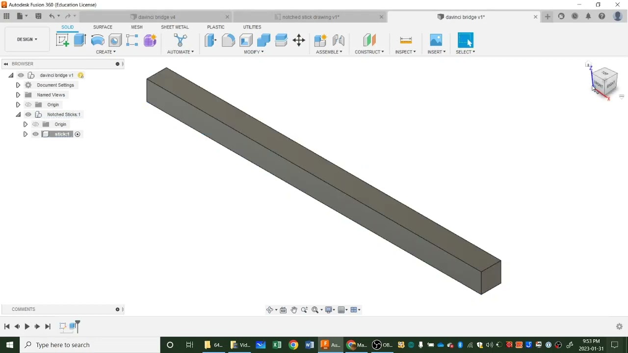Tutorial 2 - Modelling A Notched Stick