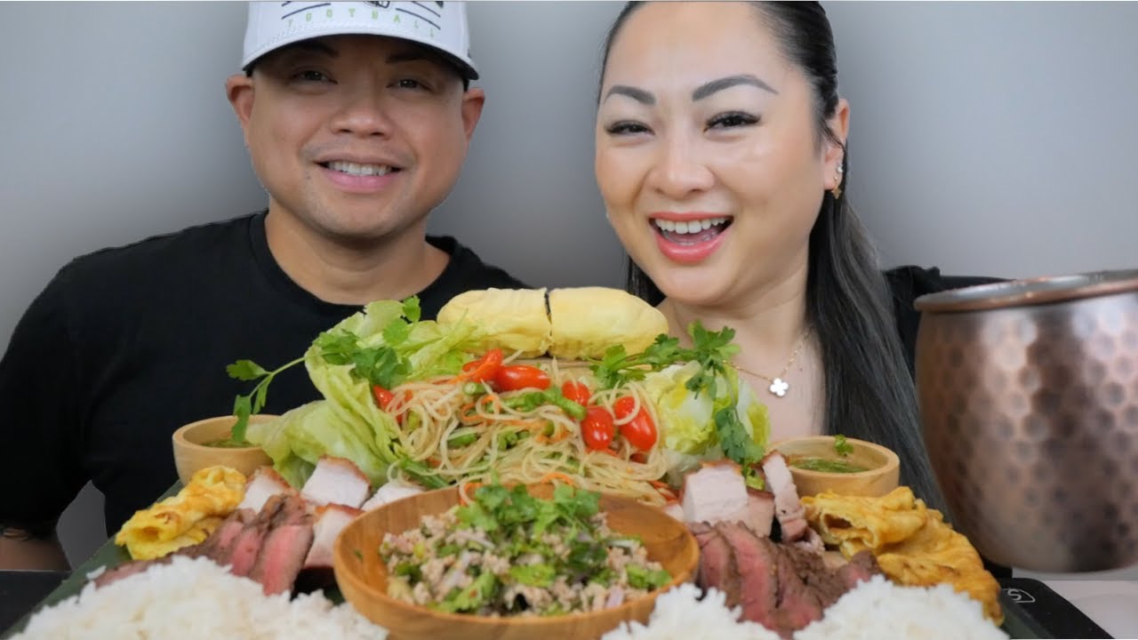 Домашняя тайская еда мукббанг | N.E Let's Eat