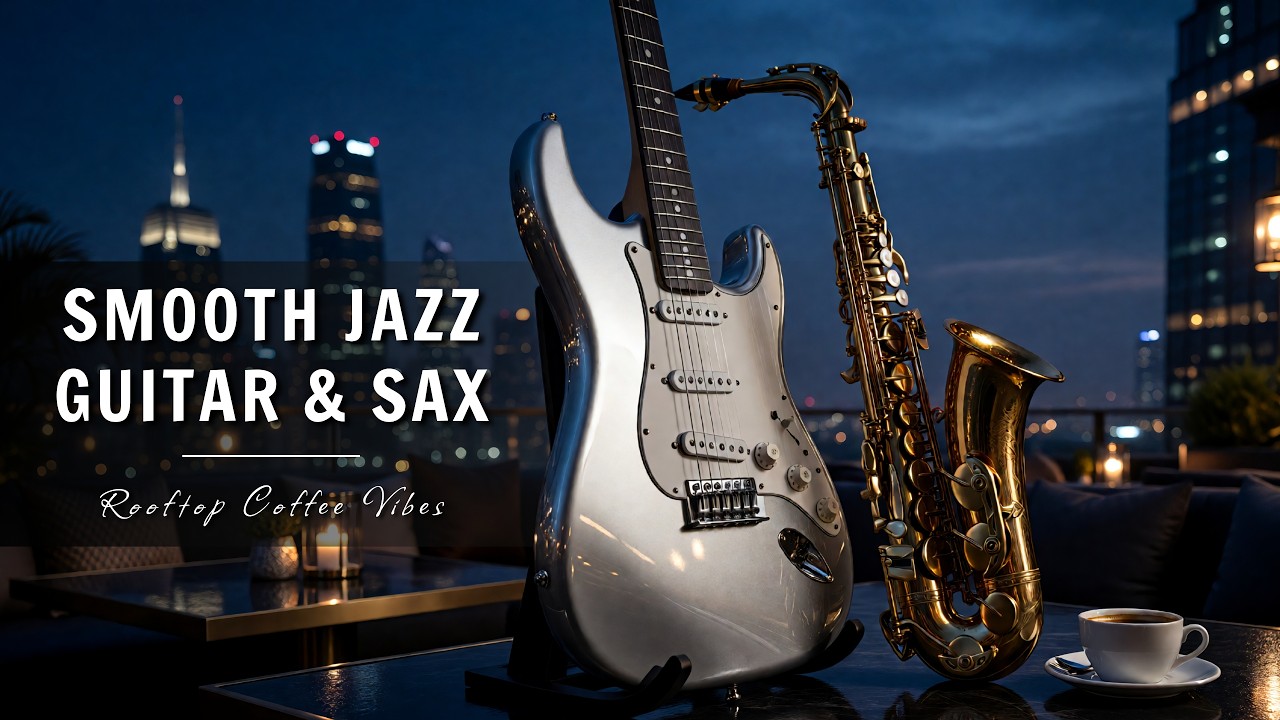 Smooth Jazz Guitar & Saxophone Music - Cool Cafe Vibes &bull; Relaxing Music for Cafe, Study & Work