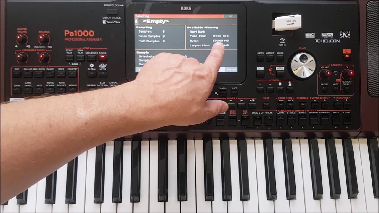 Korg PA1000 Keyboardtipp Cüneyt Ertac TR-14 Sound Set installieren