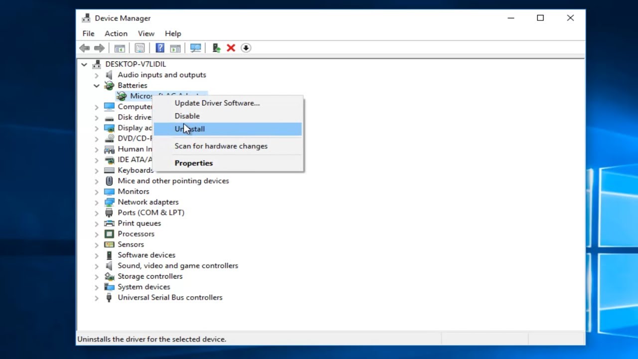 Solução de Problemas - Bateria não detectada ou não carrega  Windows 10/11