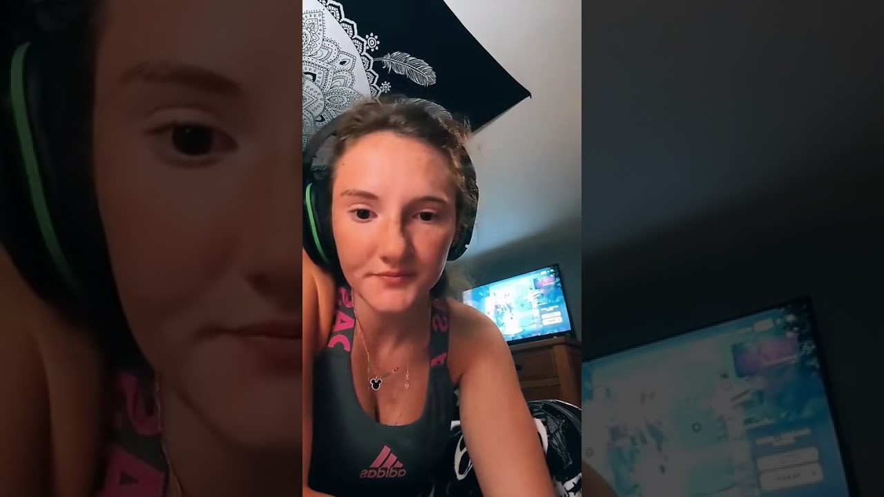 Busty Gamer girl belches part 1