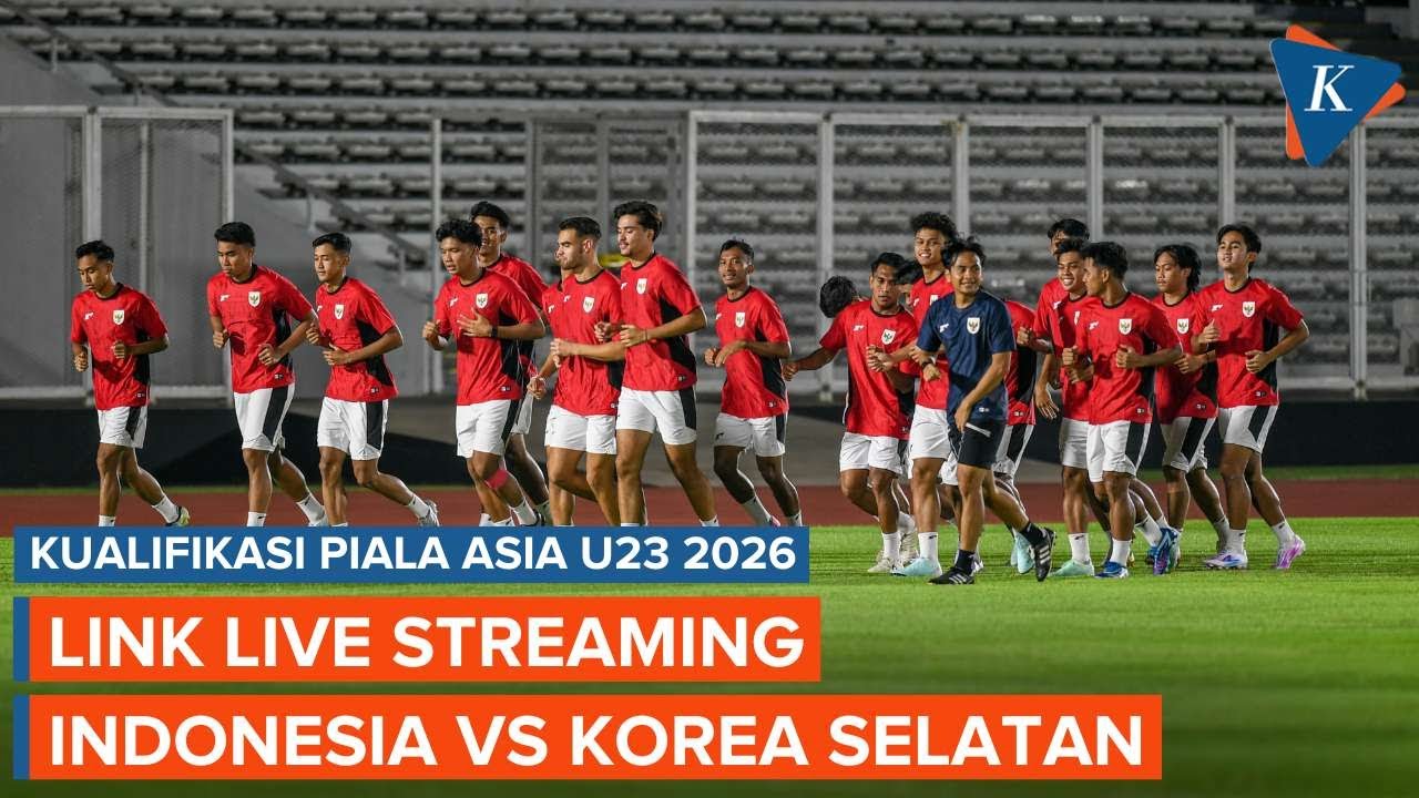 Live Streaming dan Jadwal Kualifikasi Piala Asia U23 2026, Indonesia Vs Korsel