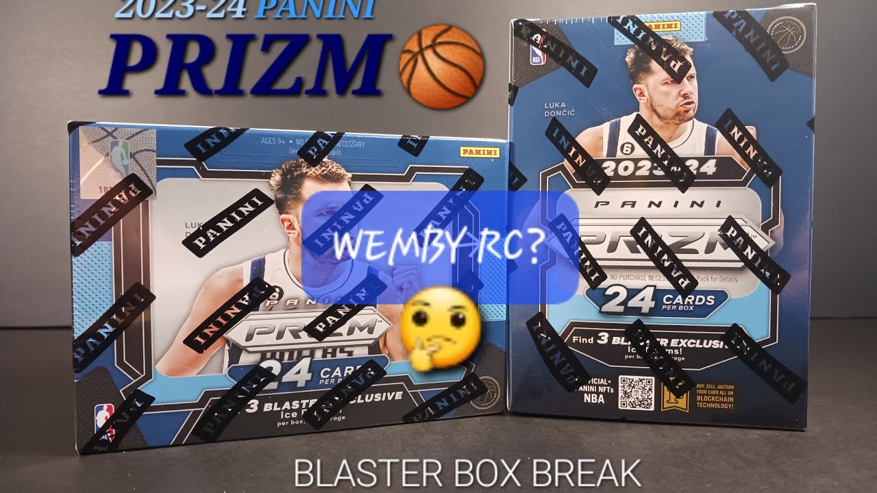 🏀 WEMBY ROOKIE CARD HUNTING! 2023-24 PANINI PRIZM NBA BASKETBALL 2-BOX BLASTER BREAK w/ SHAQ ATTACK!
