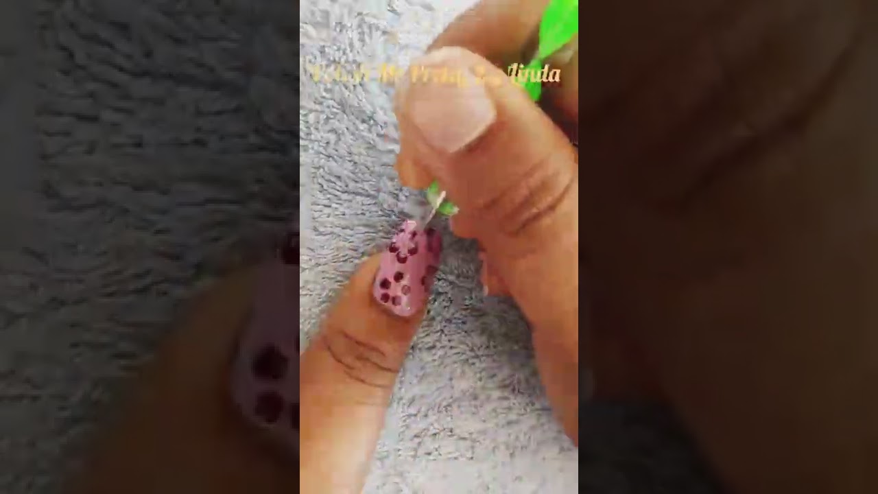 mandala flower nail art