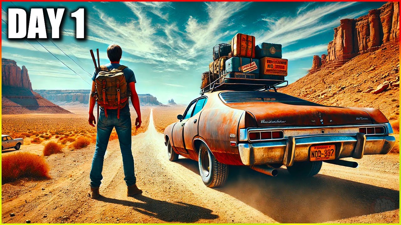 Day 1 in This End of The World Road Survival Game - Drive Beyond Horizons