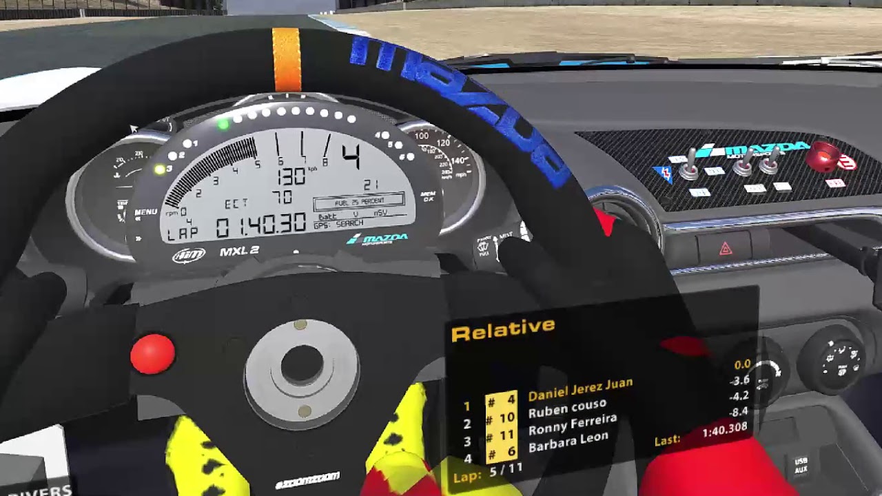 iRacing Mazda mx5 Laguna seca