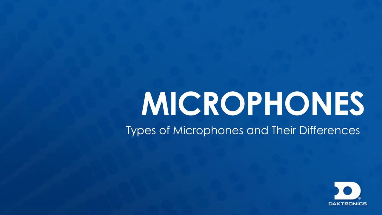 Microphones Overview