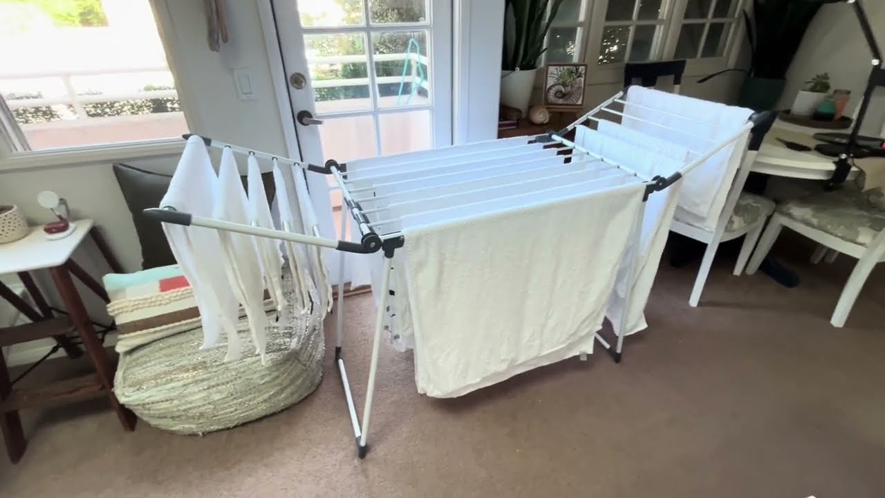 Indoor Clothes Drying Rack for Small Spaces | Handles a Full Super Load!