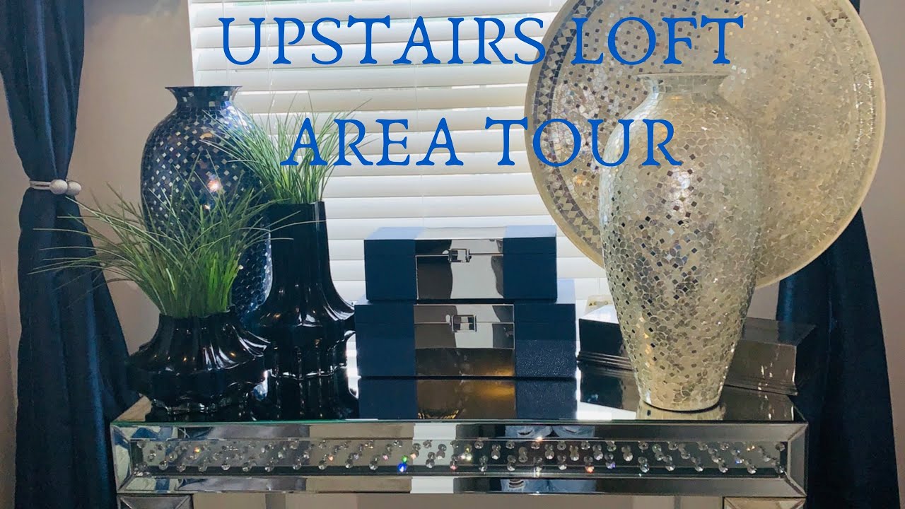 MODERN GLAM UPSTAIRS LOFT AREA TOUR & DECOR DETAILS!!//GIFT CARD GIVEAWAY!!!!