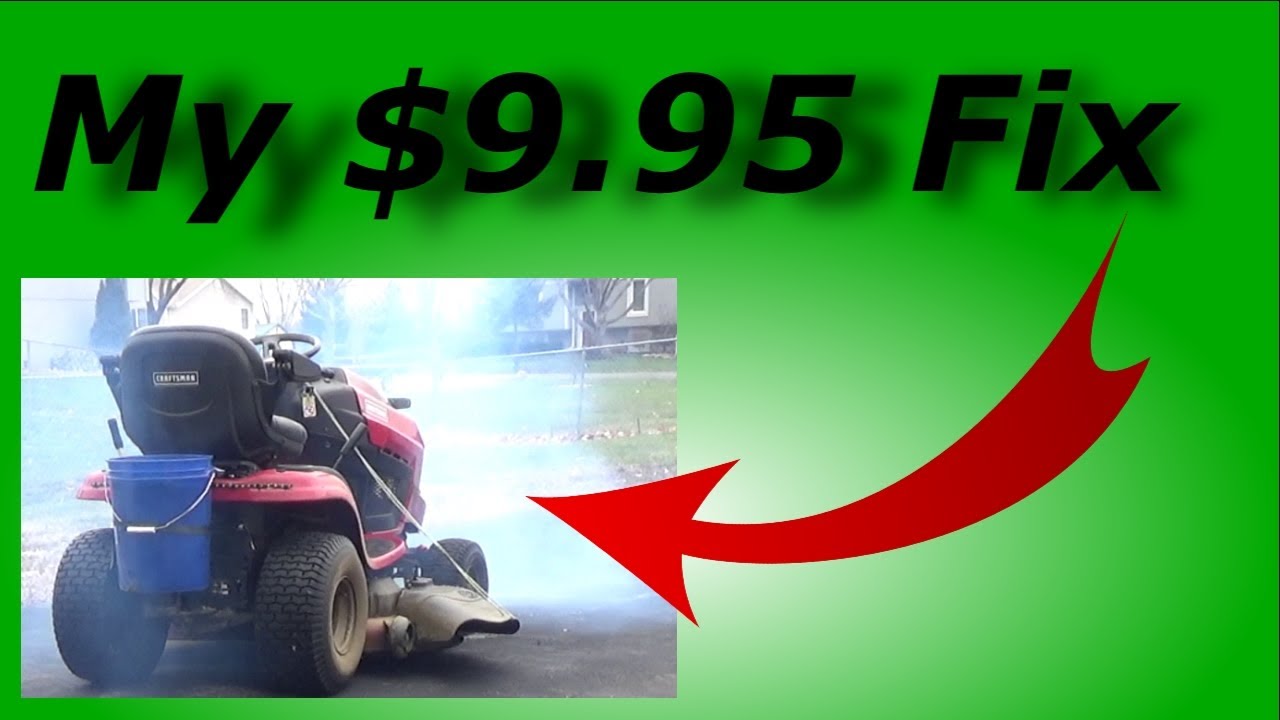 Craftsman T2400 Riding Mower smoking!