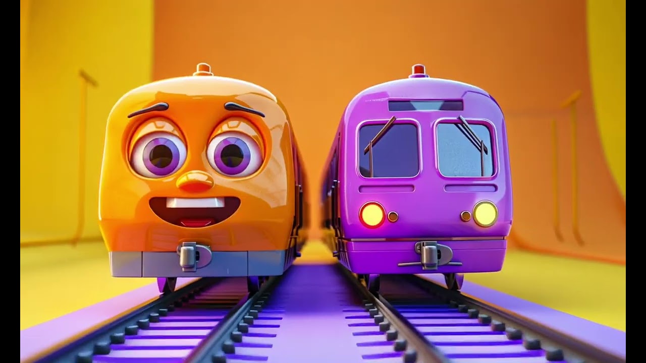 Trains for kids!🚂🚉 Toddlers learning!🎓 Colours & Numbers