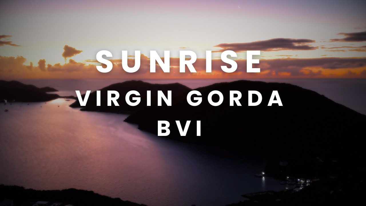 Sunrise Over North Sound | Drone Views of Leverick Bay, BVI 🌅