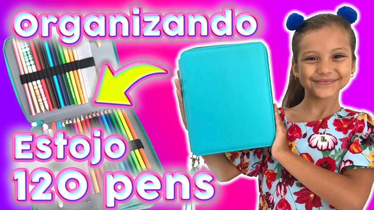 Organizando meu Estojo Gigante 120 pens da China