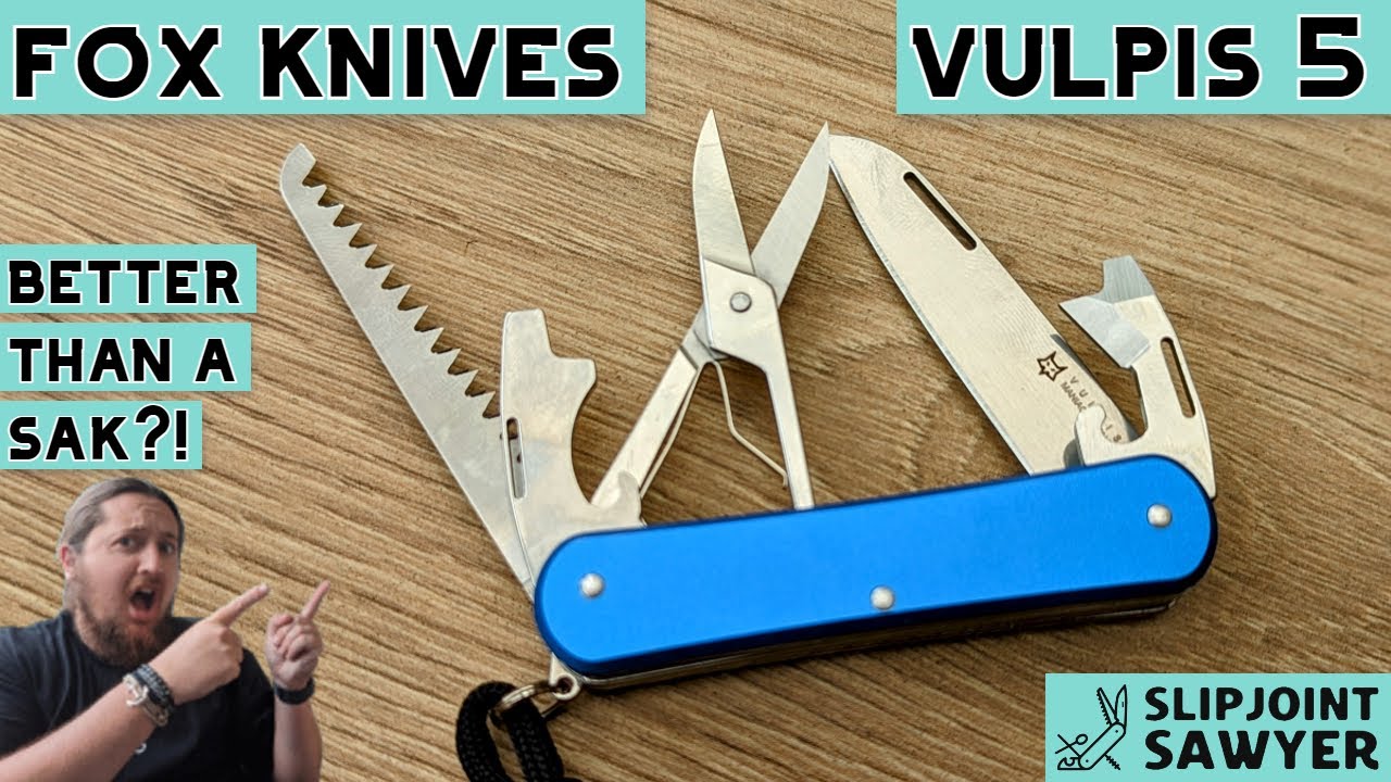 Карманный нож Fox Vulpis 5 FX-VP130-SF5SB — лучше ли он швейцарского армейского ножа Victorinox S...
