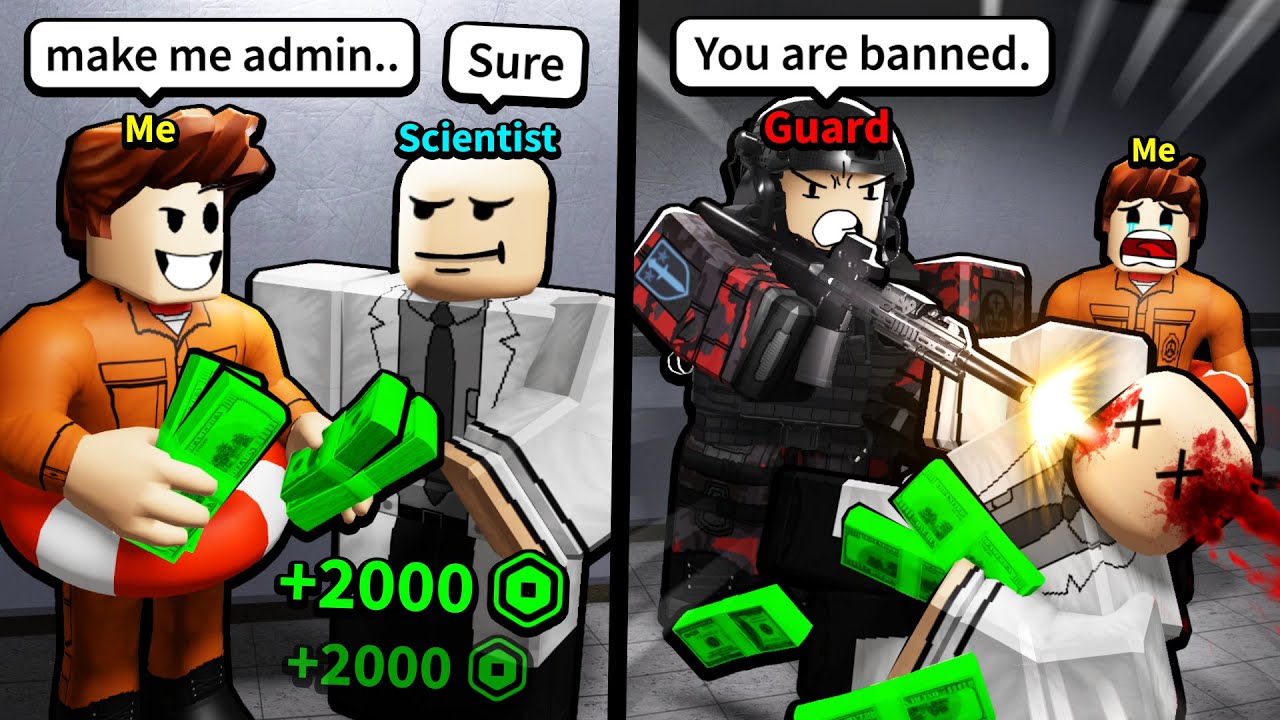 I bribe a Roblox SCP admin and he got banned