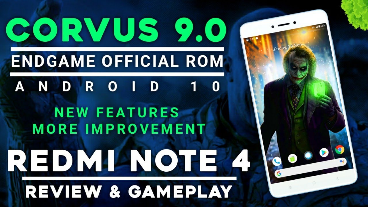 CORVUS 9.0 ENDGAME OFFICIAL UPDATE FOR REDMI NOTE 4 | ANDROID 10 | NEW FEATURES, MORE IMPROVEMENT