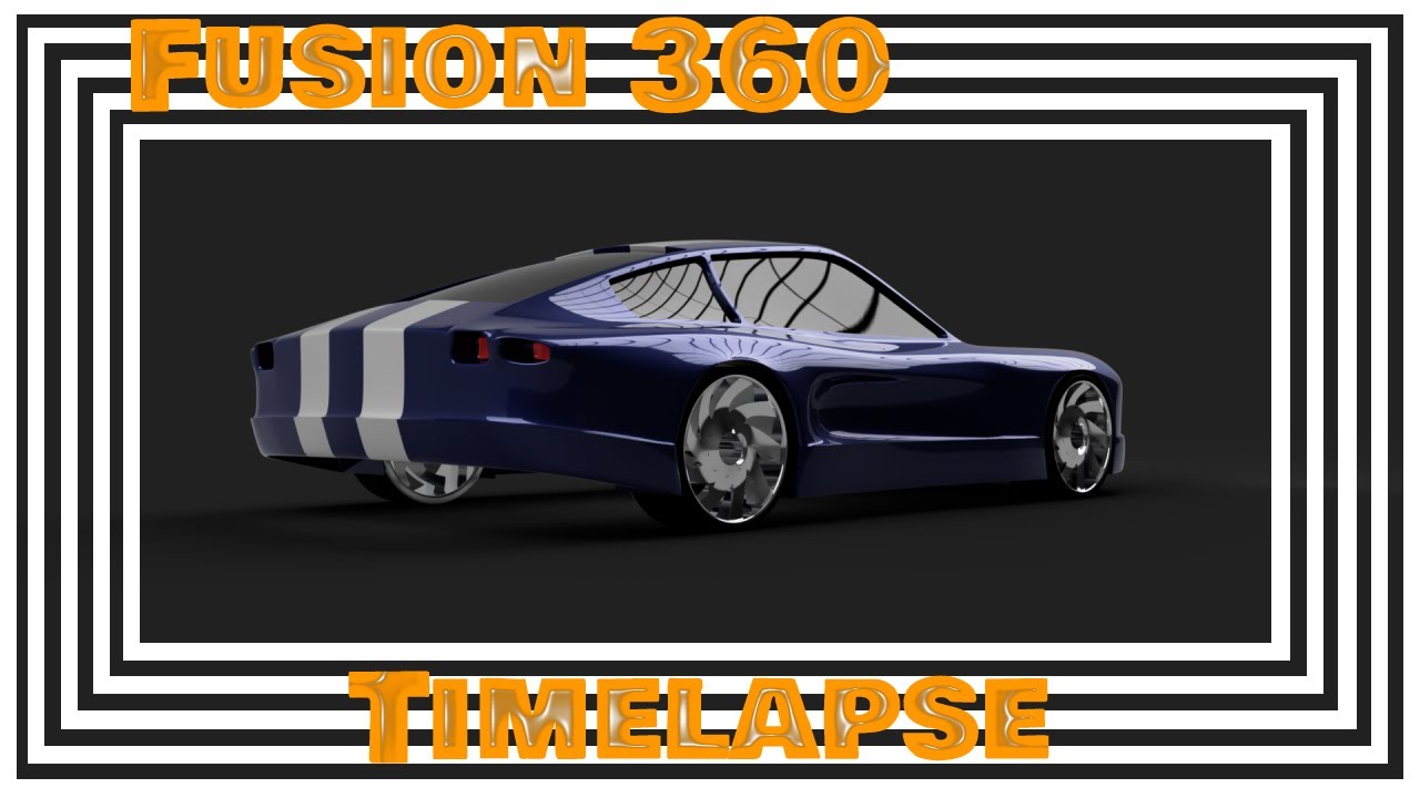 Fusion 360 MAKING Sports Car Timelapse