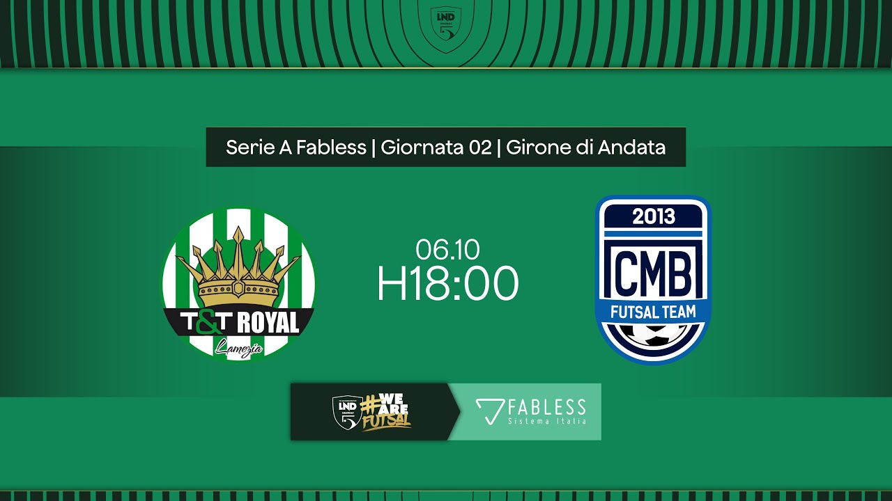 T&T Royal Lamezia-CMB Futsal Team 0-3 | 2ª giornata | Serie A Fabless 2024/2025
