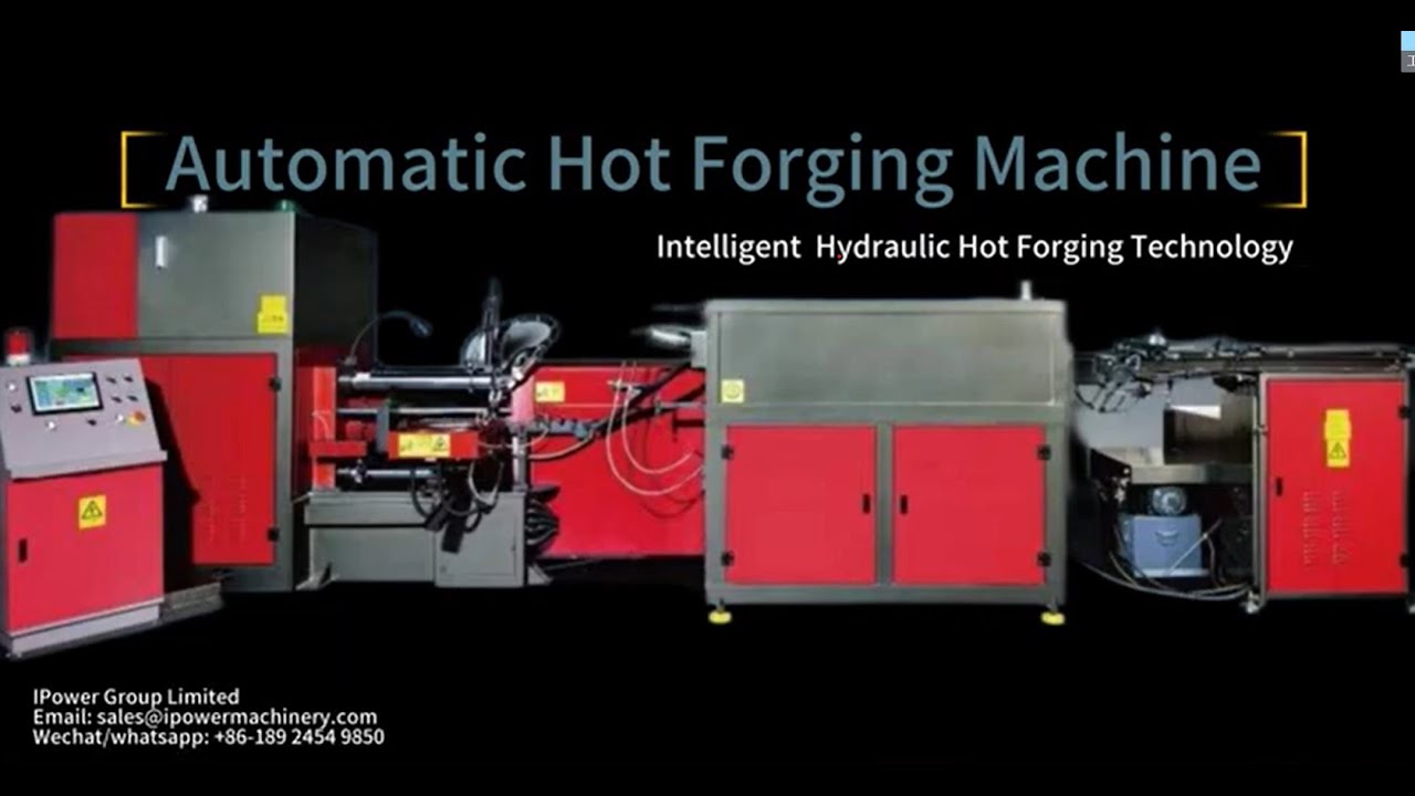 Automatic hot forging press machine for brass valves/ Brass forging