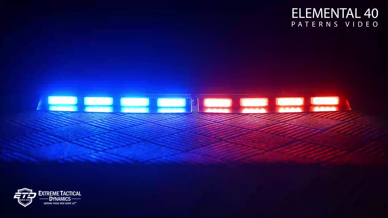 Elemental 40 TIR LED VIsor Light Bar Patterns